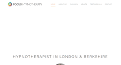Desktop Screenshot of focus-hypnotherapy.co.uk