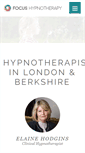 Mobile Screenshot of focus-hypnotherapy.co.uk